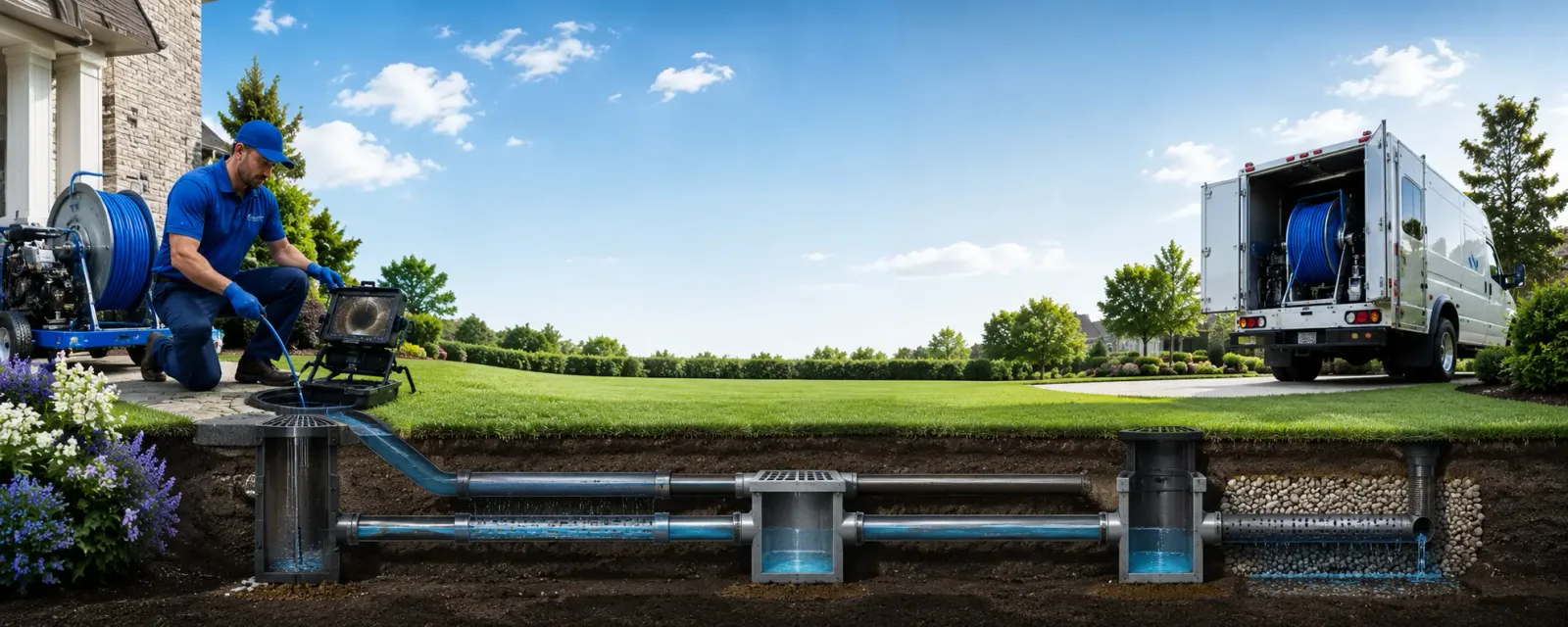 Outdoor drain cleaning information for Kingfield, ME